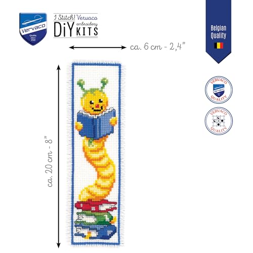 Image of Vervaco Bookmark kit Bookworm