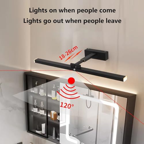 Lámpara de pared con sensor de movimiento e iluminación giratoria 180° 2