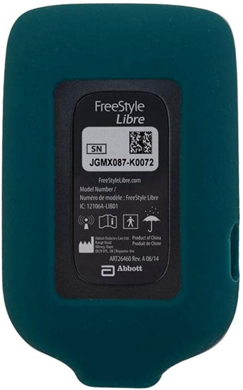 Sugar Medical Soft Silicone Cover Compatible with Libre and Libre II. Case Protects Your Libre/Libre 2 Reader. (Teal)