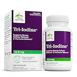 Terry Naturally Tri-Iodine - Support Thyroid Health - Aids Hormone Balance with Molecular Iodine from Kelp - Features Potassium Iodide & Sodium Iodide - Brain & Energy Support - 12.5mg, 180 Capsules