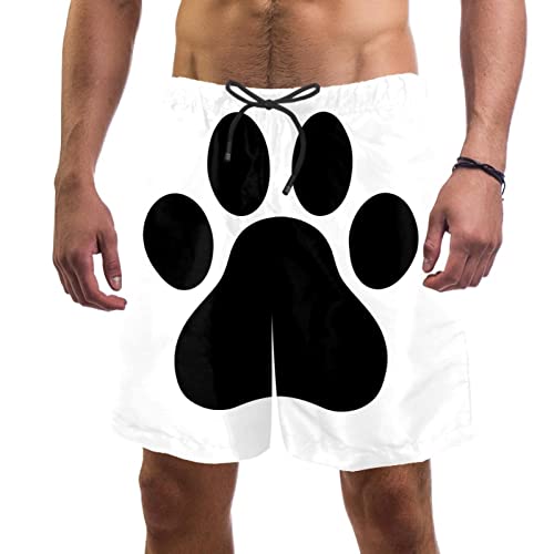 Maillots de bain hommes JDEZ imprimé patte de chien style estival