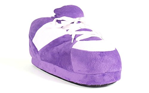 Image of Happy Feet Slippers Standard Sneaker Slippers for Men, Women, and Kids - Women Shoes, Gifts for Women, As Seen on Shark Tank - Classy Oversized House Slippers for Women with Non-Slip Rubber Soles