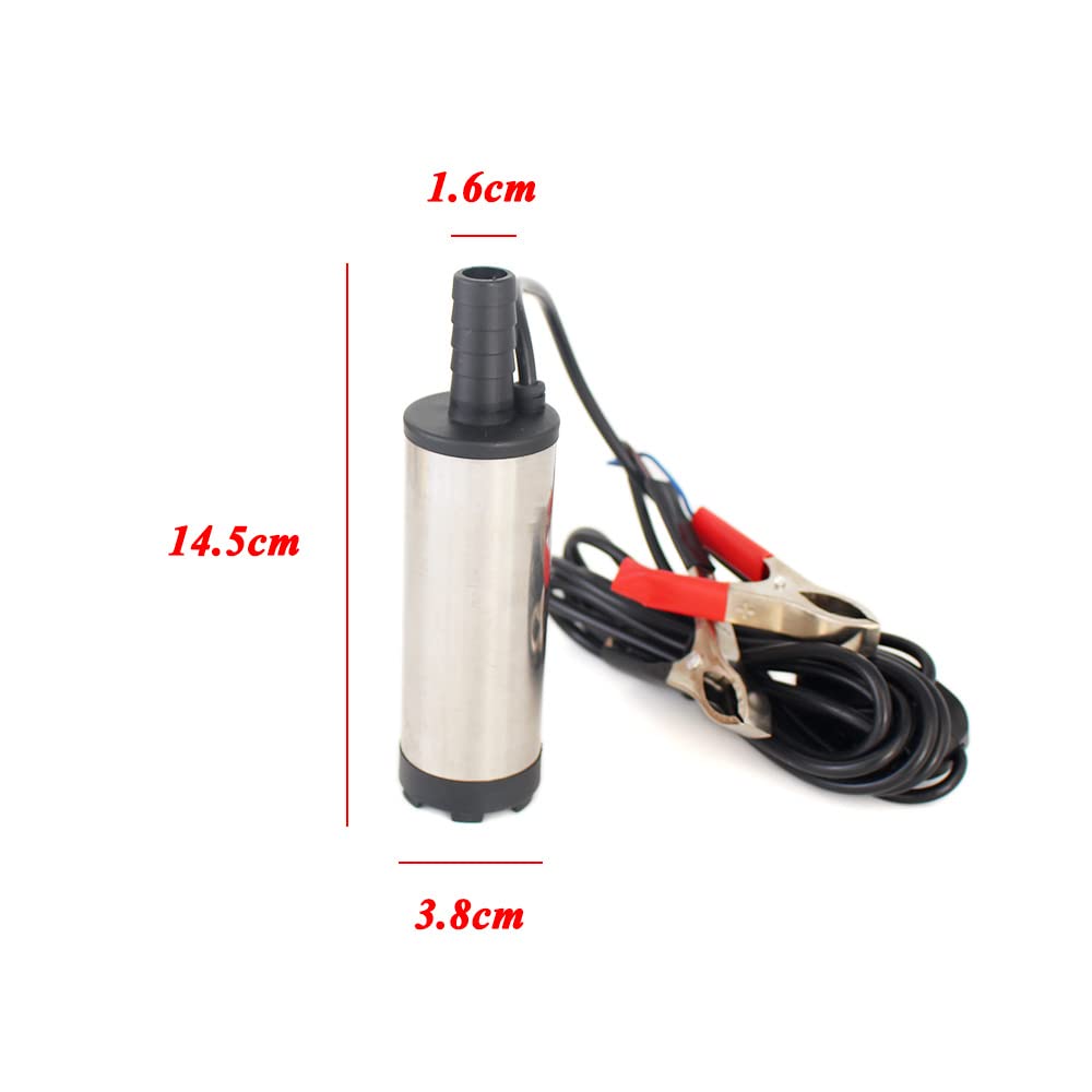 Pompa sommergibile per pozzetto 12V 24V DC Pompa Sommergibile Elettrica for Il Pompaggio di Acqua Diesel 12L/min In Acciaio Inox Borsette Pompa di Trasferimento Del Carburante Pompa di trasferimento (
