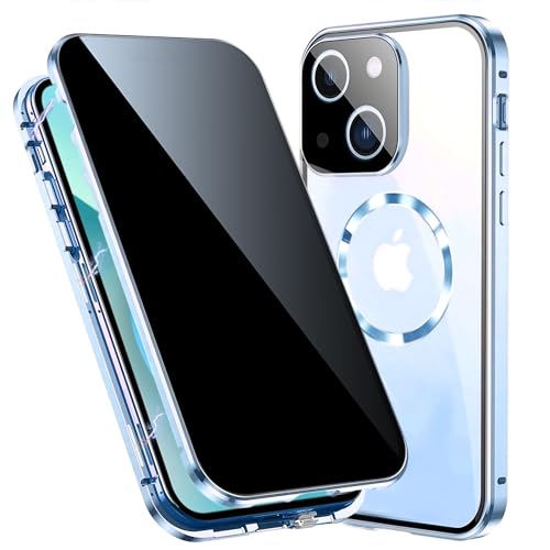 Marre des regards indiscrets ? Coque iPhone 15 anti-espion MagSafe intégrale en métal