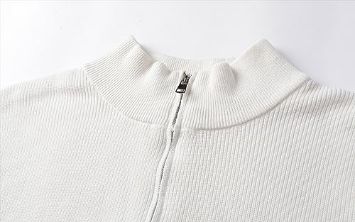 Mud Kingdom Men's Quarter-Zip Sweater Long Sleeve Knitted Soft Touch3