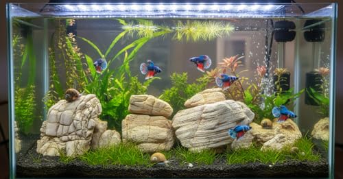 Image of Natural Elephant Skin Stone for Aquarium & Aquascaping - Textured Elephant Rock Hardscape for Betta, Shrimp & Planted Tanks (0.9, Kilograms)