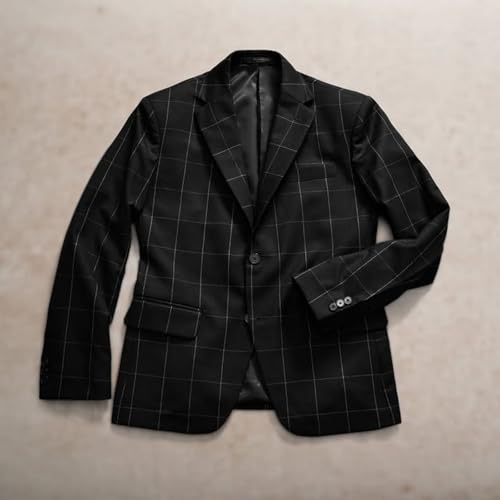 Mens Blazer Western Sport Coats for Mens Lightweight Notch Lapel Two Button Formal Business Jacket Casual Sports Coat3