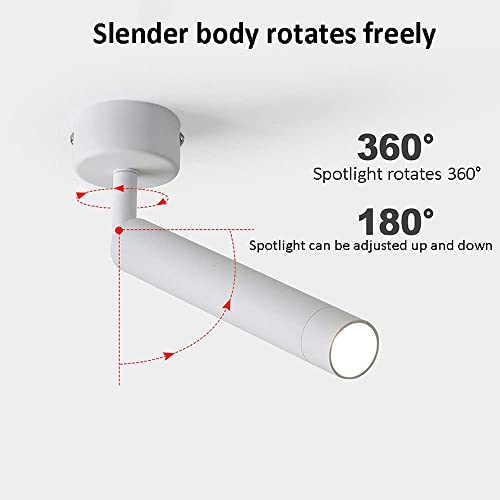 Spot de plafond à projecteur led à angle ajustable pour éclairage intérieur de salon - 7