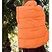 Songling Womens Oversized Puffer Vest Stand Collar Full Zip Sleeveless Bubble Puffer Vest Quilted Padded Warm Coat Outwear (Orange,XL)