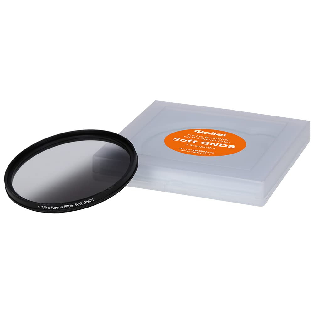 Rollei F:X Pro - Filtro graduato rotondo a 8 viti con anello rotante per regolare la sfumatura lungo l'asse di rotazione, ideale per fotografia paesaggistica e architettonica (72 mm)