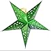 Produktbild LQCN 1 STÜCK 60 cm (24 Zoll) Bunte Kreative Papier Shiny Star Lampenschirm Laternen Lampen Hängen Hochzeit Winter Urlaub Dekorationen, grün, 30 cm