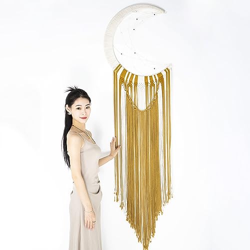 Atrapasueños de macramé bohemio marrón para regalar en inauguración 2