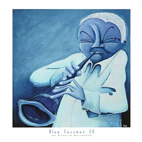 Blue Jazzman IV by Patrick Daughton 14 X 11 Art Print Poster