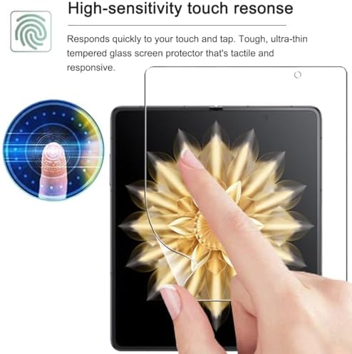 2 Pack(Film Front+Back Screen) Elastic Skin Screen Protector for Honor Magic V2/Magic V3, Soft TPU Full Coverage HD Clear Anti-Scratch No Bubbles Self-Healing with Installation Tool