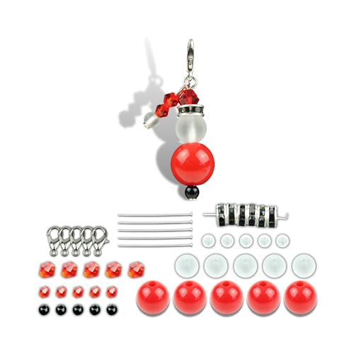 Chiaras's Engelshop 6x Bastelset Weihnachtsmann Wichtel Perlenengel...