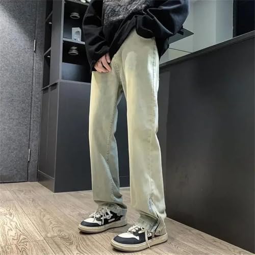Men Baggy Jeans with Pockets Trousers Loose Streetwear Korean Style Cowboy Pants2