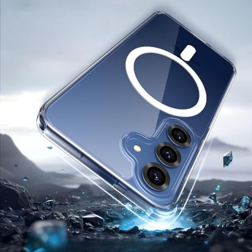 Image of Back Case Cover for Samsung Galaxy S25 5G | Mag-Safe Compatible | Transparent Mobile Phone Case Cover for Samsung Galaxy S 25 5G / Samsung S 25 5G | TPU Transparent Back Cover Case