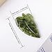 Natural Green Jade Stone Hand-Carved Crystal Leaves Sculpture Leaf Shape Crystal Healing Stone