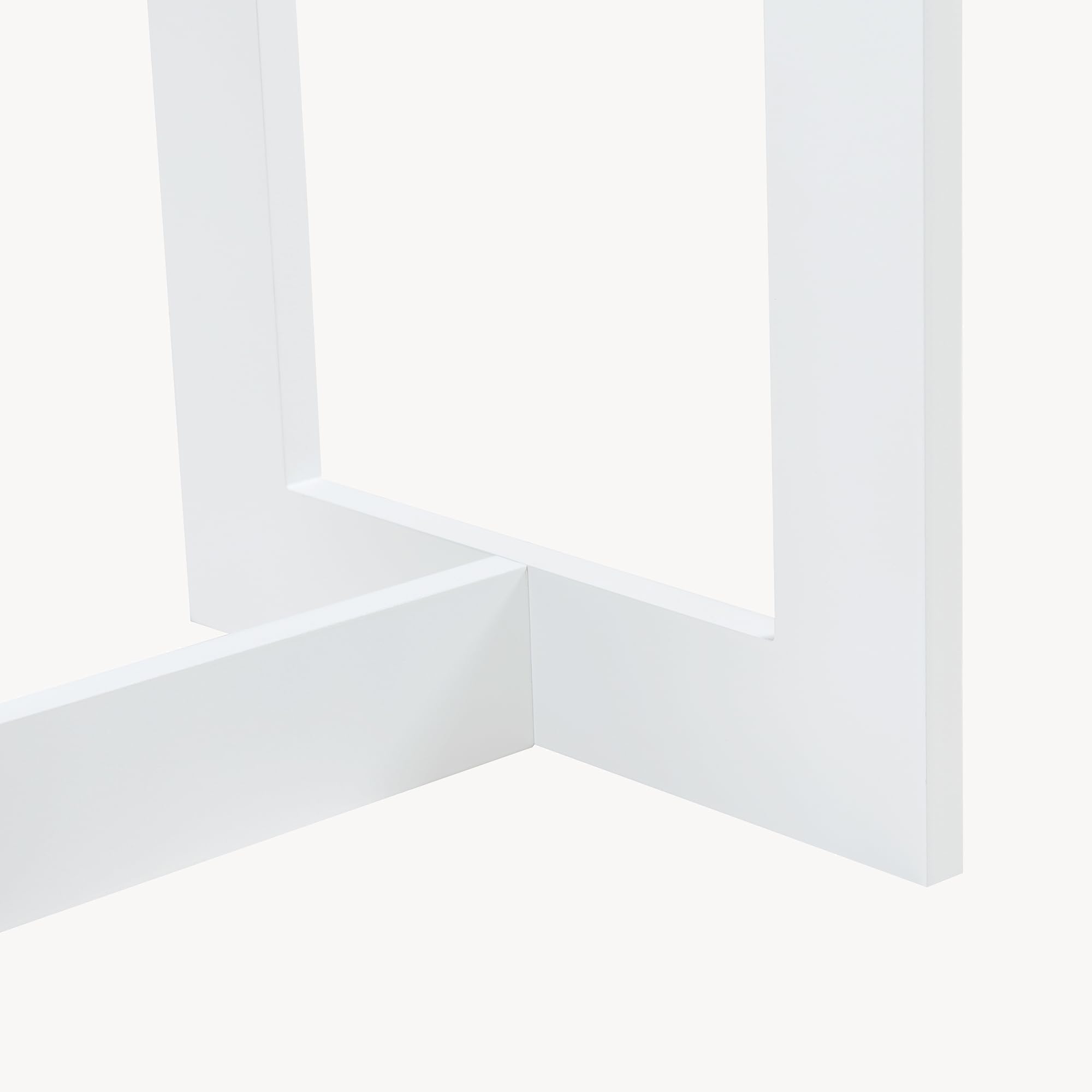 [en.casa] Portant à Vêtements pour Enfant Garde-Robe Ouvert avec Barre de Penderie Forme Cabane MDF 78 x 75 x 35 cm Blanc Effet Bois