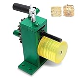 Máquina de laminación manual para hacer joyas, herramienta dobladora de anillos de manivela con perilla ajustable, herramienta de formación de metal para procesamiento de oro y plata
