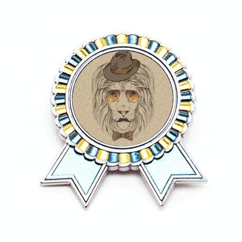 Broche lion style britannique en métal M, le cadeau idéal pour homme