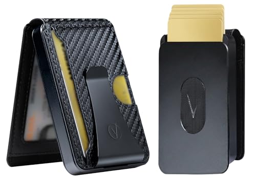 Image of Vantamo Premium Wallet for Men with Money Clip & Card Holder, Compact & Slim Wallet with RFID, 8-12 Cards, Perfect Gifts for Men