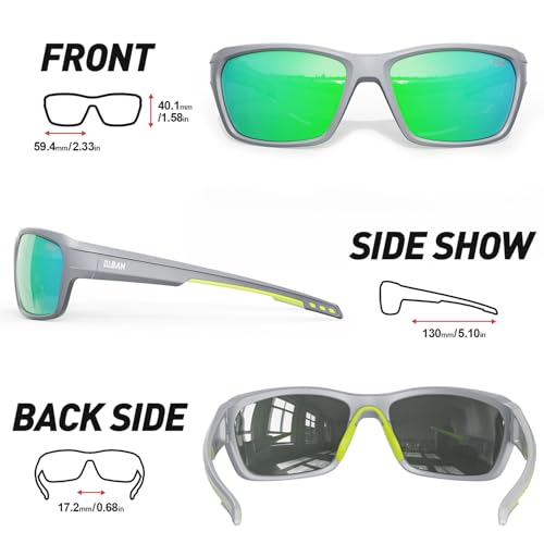 Polarized Sport Sunglasses for Men and Women, Ideal for Golf Fishing Cycling Running Baseball Glasses, UV400 Protection2