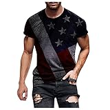 Graphic Shirts Men Skull Graphic Crewneck Short Sleeve Tops Bodybuilding Vintage Workout Tank Tops...