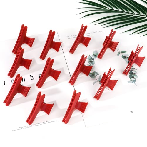 Pinzas para cabello Ondder estilo mariposa rojas miniatura 7