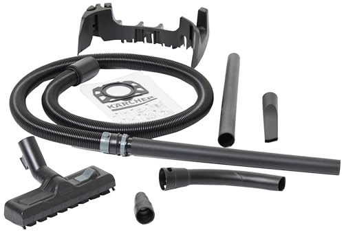 Image of Karcher Wet and Dry Vacuum Cleaner WD 5 P V-25 /5 /22, incl. Socket, Flat Filter, Patented Filter Box, Filter Cleaning Function, Non-woven Filter Bag, 1100 W, Plastic Tank: 25 l, Suction Hose: 2.2 m