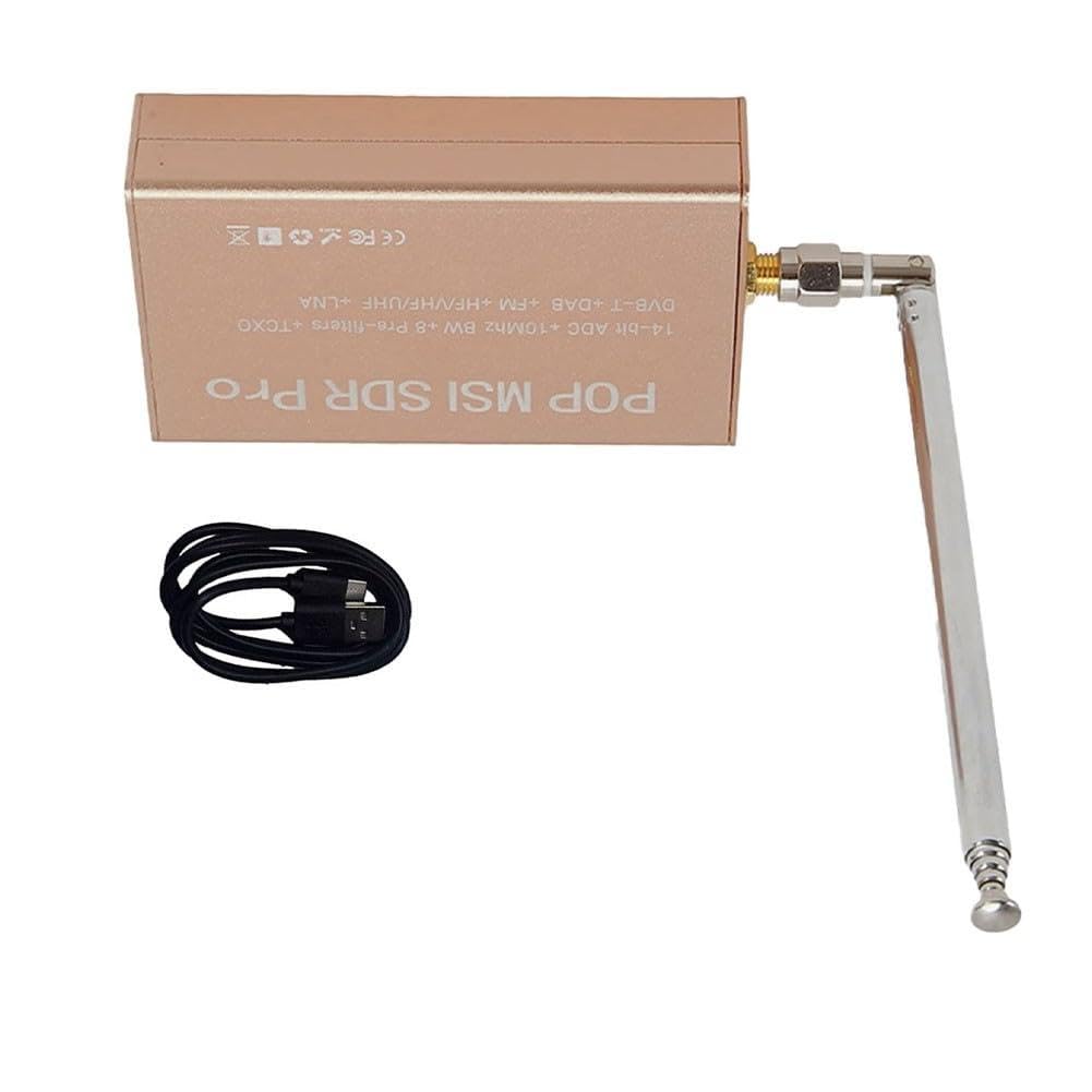 Für MSI-Receiver, Software Defined Radio, 10kHz-2GHz Antennen-Kit, 14Bit Breitband-Tuner für Ham Radio, DAB für windows für Linux für Mac