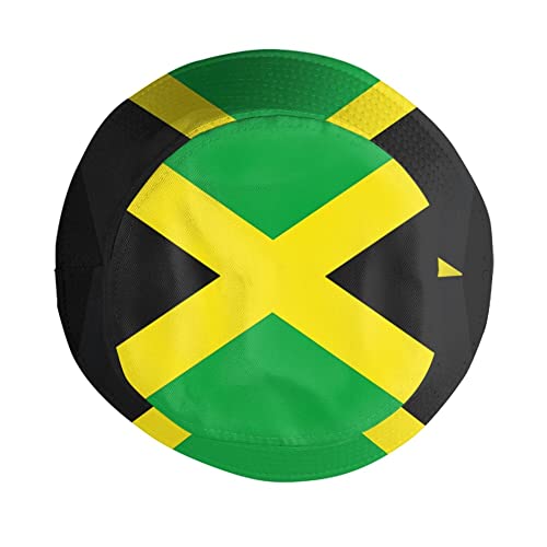 Image of Retro Jamaica Bucket Hat for Adult Fashion Doughnut Print Hat Travel Packable Sun Cap Outdoor Hat for Women and Men