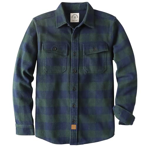 Amazon.com: Dubinik® 13oz Ultra Heavyweight Flannel Shirt for Men