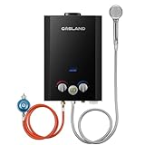 gasland be264b scaldabagno a gas 10l 30/37mbar, scaldabagno tankless da esterno con doccia calda, scaldabagno istantaneo a gpl, per la doccia del campeggio, doccia del cavallo