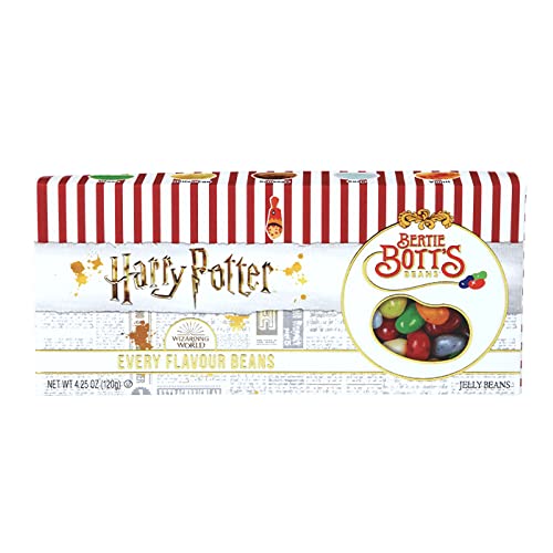 Jelly Belly Harry Potter Bertie Botts Gift Box 125g, White stripe - Bertie Botts Gift Box - 125 g (Pack of 1)