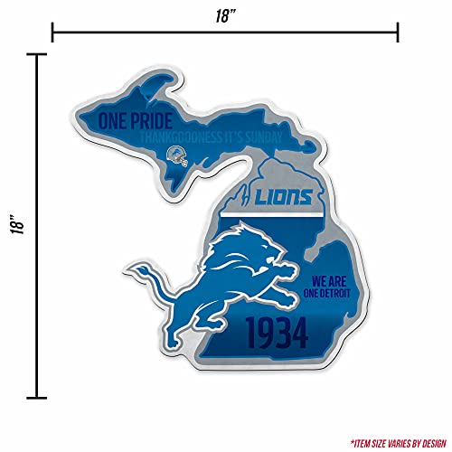 Image of Rico Industries NFL Football State Shape Shape Cut Pennant - Home and Living Room Decor - Soft Felt EZ to Hang
