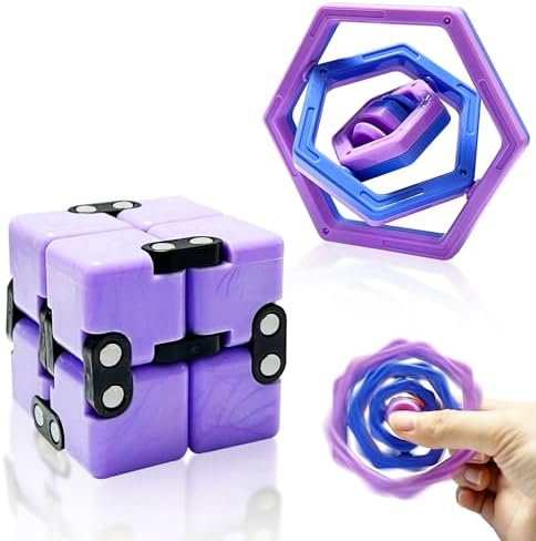 Steemjoey Fidget Toy 3D – Flip Infini Anti-stress – Idéal TDAH Autisme – Noir