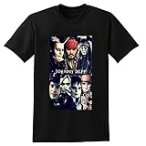 Justice for Johnny Depp T-Shirt Sweatshirt Graphic Unisex Basic Short Sleeve Cotton Casual T-Shirt Black M
