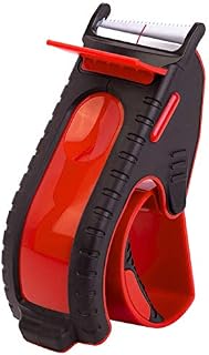 Heavy Duty Packing Tape Dispenser, Smart Tape Gun: TENDO° Essential Line  Ergonomic Tape Dispenser for 2" Tape, with Patented 10° Sloped Chromium Blades - P-2200 (4th Gen.)_RED