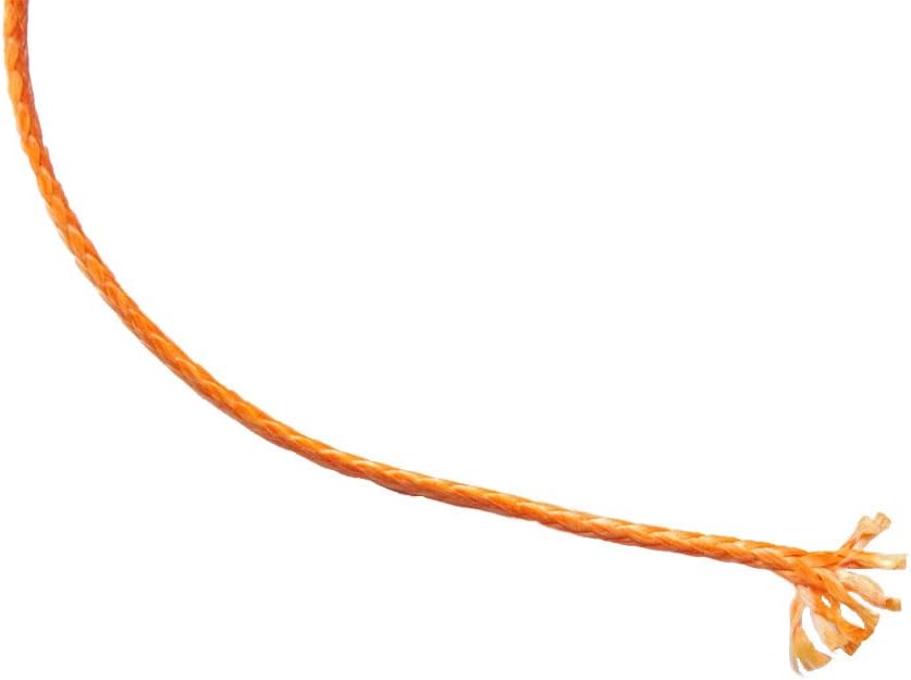 Comily Plus+ High Strength Braided Cord,100% UHMWPE Throw Line with Abrasion Flame Resistant,Tactical Paracord for Fishing,Arborist,Camping,Climbing and Outdoor Survival-7/64 x 100FT Orange Color