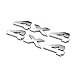 2pcs Chrome 4 * 4 Emblem Alloy for SUV 4wd Dodge Chrysler Jeep Wrangler Grand Cherokee Liberty Nameplate Badge Decals 3D new