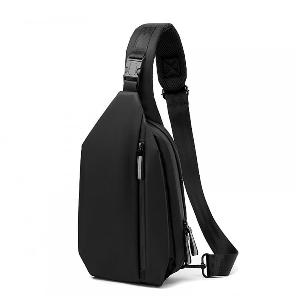 Crossbody Sling Bag, Anti-Diebstahl Herren Schultertasche, Wasserdicht Brusttasche Sling-Rucksack mit einem Riemen für Herren und Damen zur Freizeit, Reisen, Wandern, Fitnessstudio, Outdoor-Sport