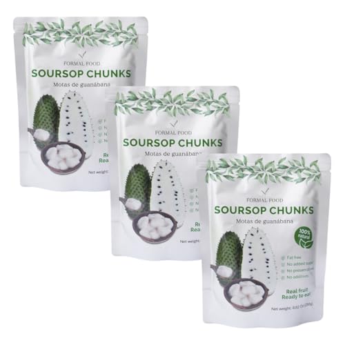 Formal Food - Soursop Fruit 100% Natural And Real - No added sugar, No preservatives - 8,82 Oz (soursop 3)