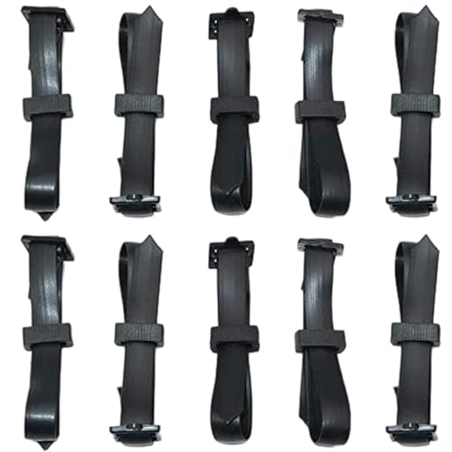 ZhuPu 10 Pcs Ties Tree Ties Rubber Straps Support Straps for Staking Adjustable Rubber Tie Strap for Support Tree Shrub(30 X 1.3 X 0.18cm)