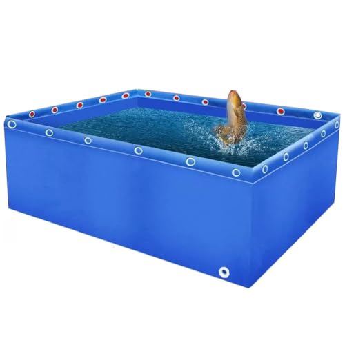 Bassin d'aquaculture en PVC étanche pour carpes koï avec vidange rapide intégrée