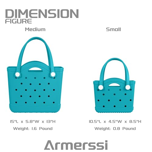 Small Medium Rubber Tote Beach Bag | Durable Rubber Bag Waterproof Washable Tote Bags3