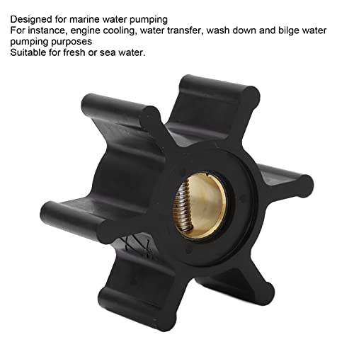 Flexman 6 Blade Marine Outboard Water Pump Impeller Replacement for Jabsco 18653-0001, Johnson 09-810B-1, Westerbeke 034440, etc - Image 2