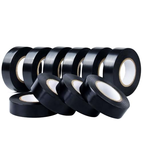 Ruban isolant électrique PVC CHUANGSEED adhésif noir 19mm pour réparation