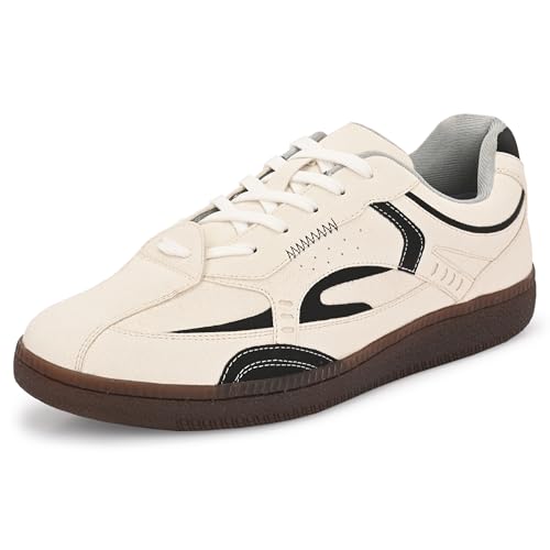 Image of Cruiser Men's Low-Top Sneakers | Chunky Platform Cushioned Insole | Trendy & Stylish Modern Lace-Up Athletic Shoes with Wave Graphic Side Panels| Retro Street Style Casual Walking Footwear (2658)
