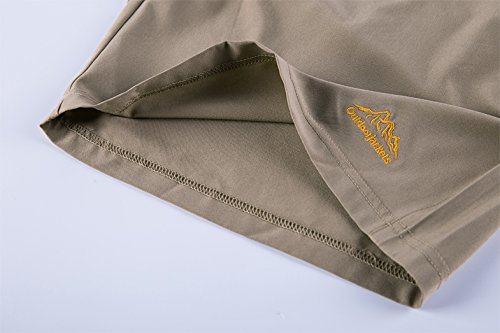 Image of JINSHI Men's Outdoor Quick Dry Lightweight Sports Hiking Shorts Zipper Pockets